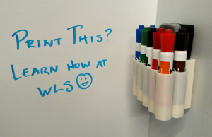 3D Printed Whiteboard Marker and Eraser Holder