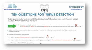 Ten Questions For Fake News Detection List